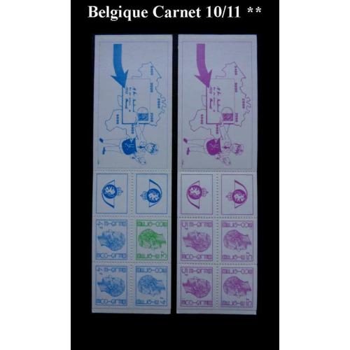 Belgique carnets B10/B11 neufs