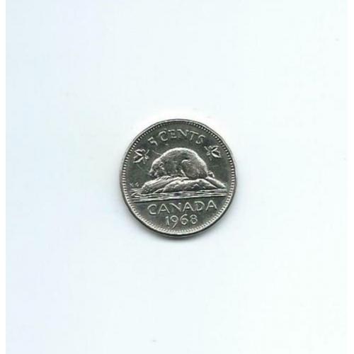 Canada, 5 Cents 1968.